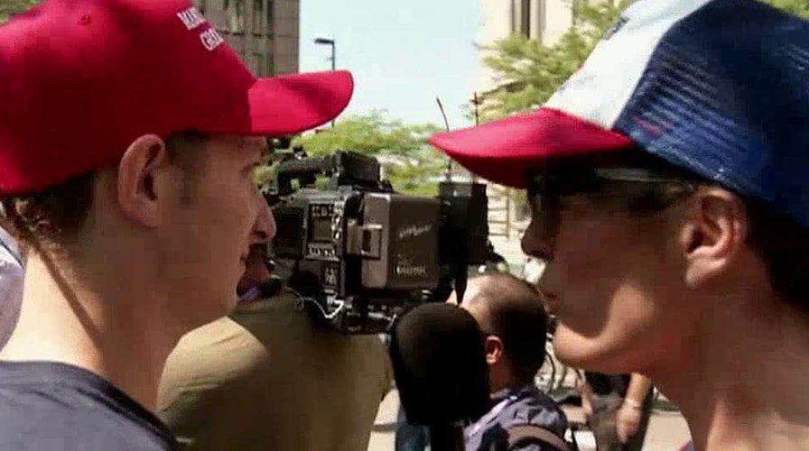 Kennedy catches up with protesters in Cleveland