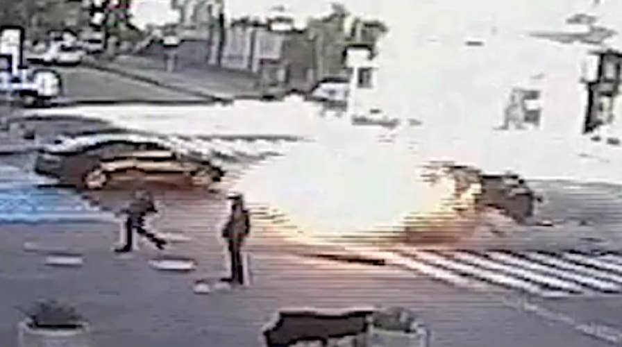 Explosion that killed journalist in Ukraine caught on camera