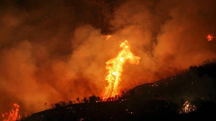 California wildfire triples in size, over 20,000 evacuated 