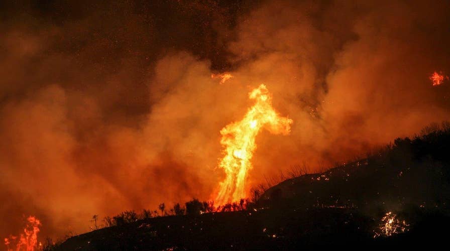California wildfire triples in size, over 20,000 evacuated 