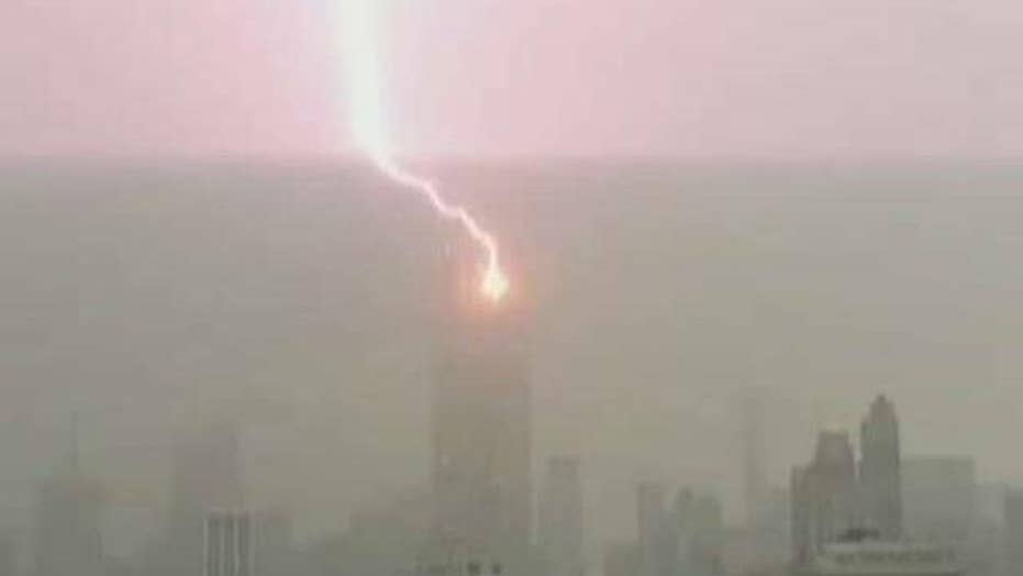 Watch lightning hit the Empire State Building in spectacular video