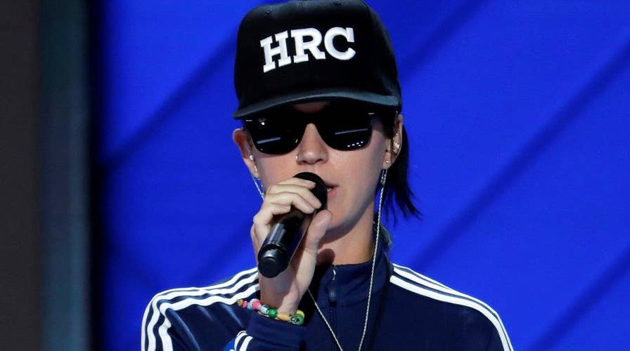Name that tune: Katy Perry warms up for DNC performance