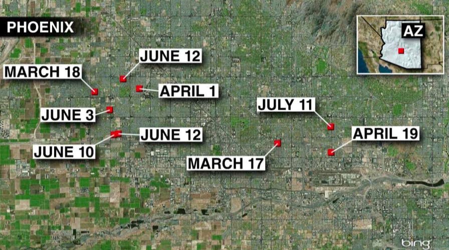 Phoenix police: Gunman tied to 9 shootings