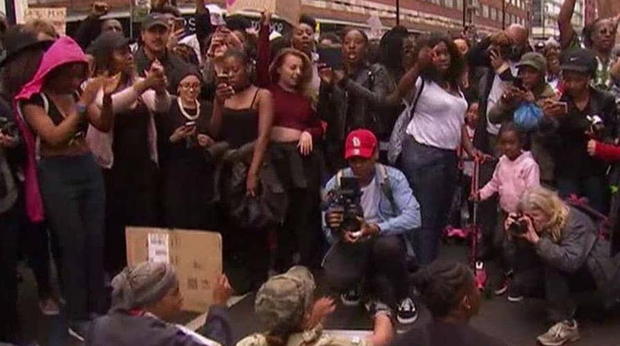Black Lives Matter protestors stop traffic in London