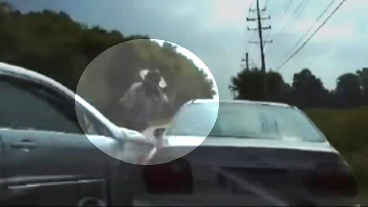 Dash cam shows moment routine traffic stop takes scary turn