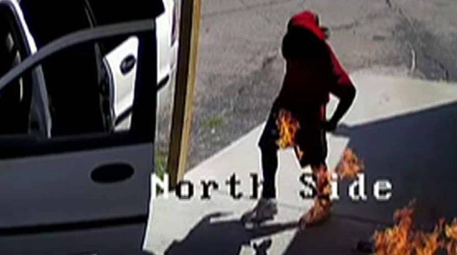 Would-be arsonist accidentally sets himself on fire