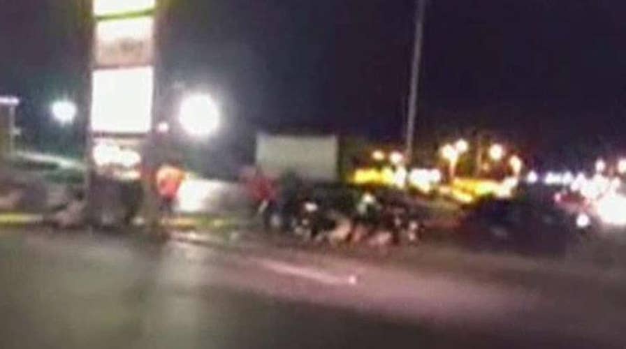 Protests in Ferguson turn violent overnight