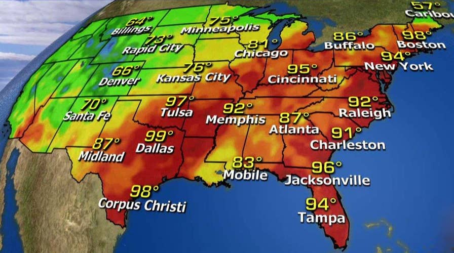 National forecast for Friday, August 12