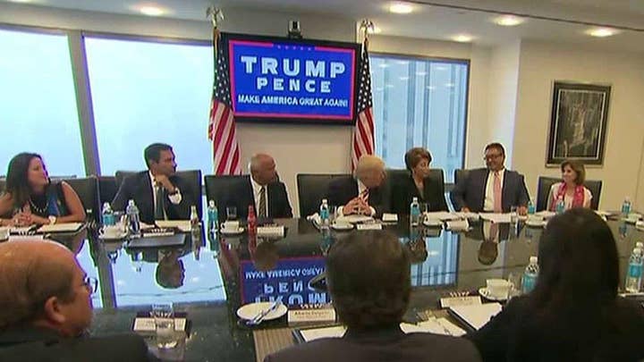 Trump meets with Hispanic leaders in New York City