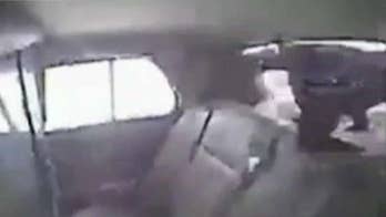 Caught on video: Suspect tossed from Arkansas police car after crash