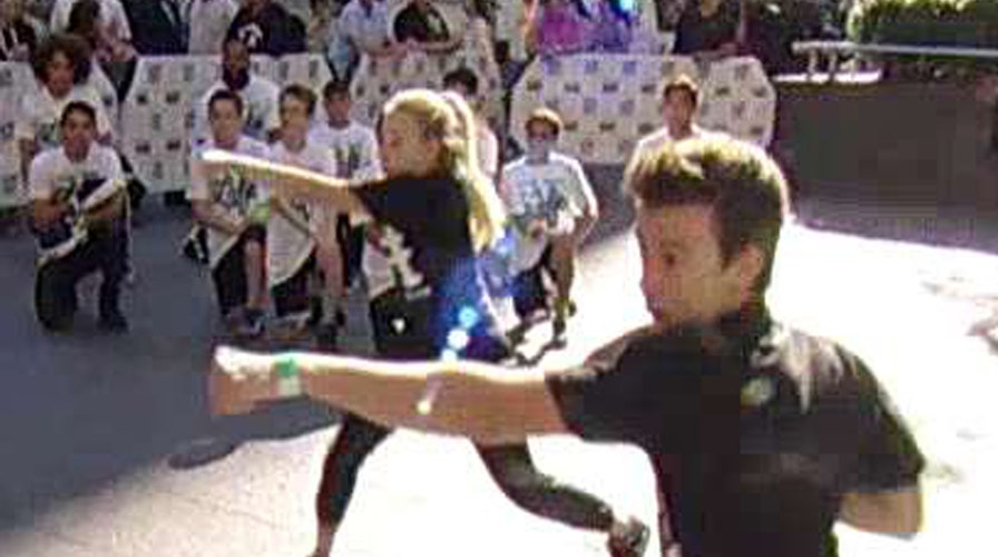 Martial arts moves to stop school bullying