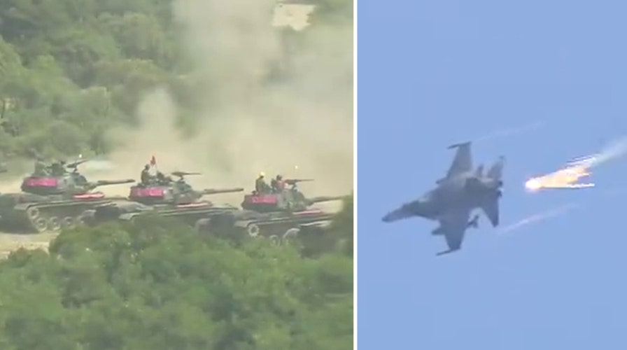 Taiwanese military conducts live-fire drill