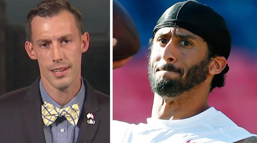 Vet who lost legs has message for Kaepernick