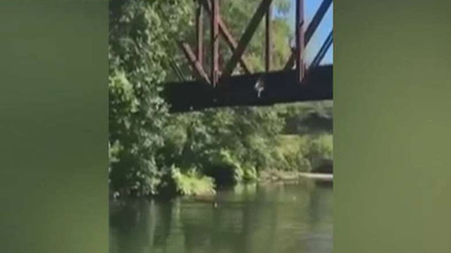 Shocking video shows man throwing 4-year-old boy off bridge