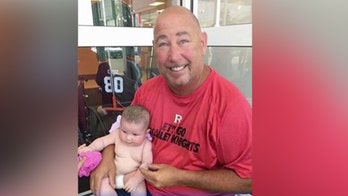 Retired officer uses sledgehammer to rescue baby from hot car