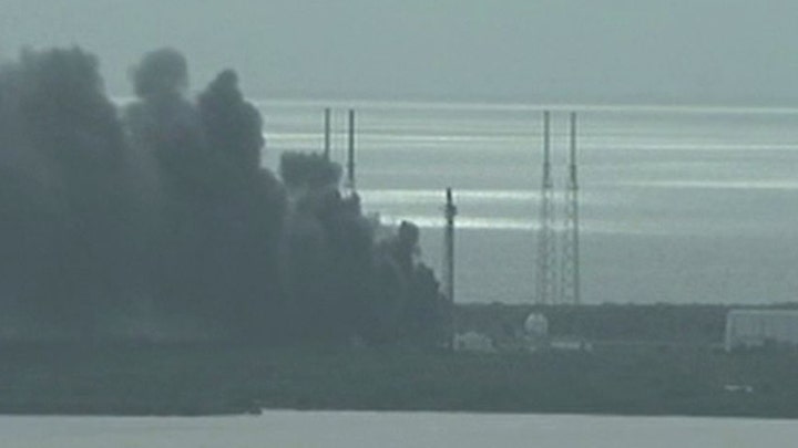 Explosion on launch pad destroys SpaceX rocket, satellite