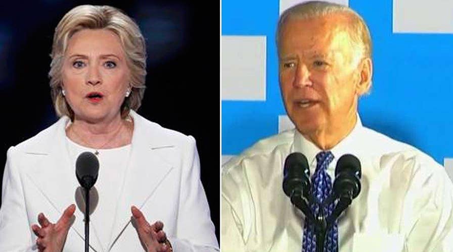 Clinton's optics worsen as Biden, Kaine hit campaign trail