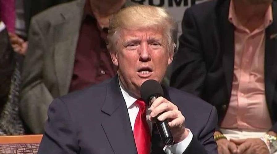 Donald Trump makes strong push for the veteran vote