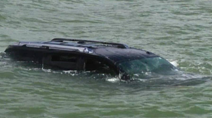 Scared SUV driver escapes mouse