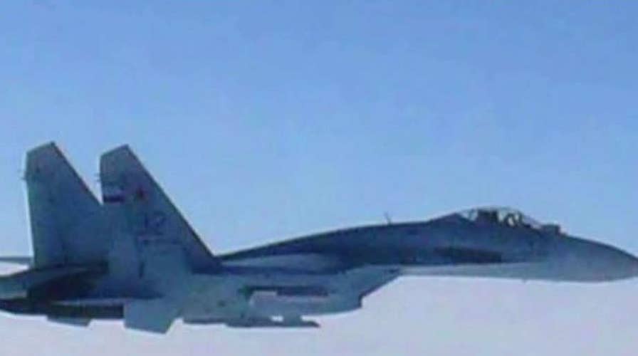 Russian jet buzzes US Navy spy plane