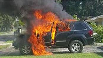 Florida man's vehicle catches fire after charging Galaxy Note 7 explodes