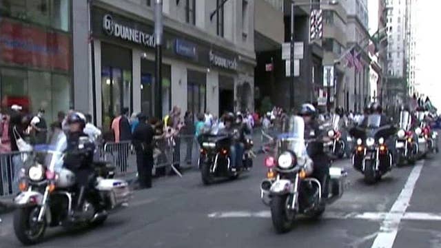 NYPD holds procession in New York to honor 9/11 victims 