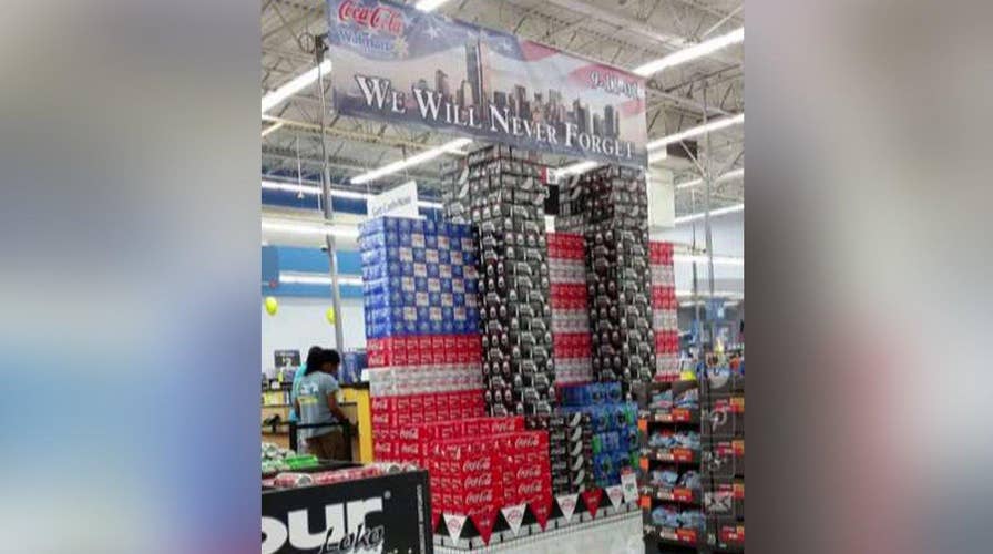 Walmart store's 9/11 Coke can display causes uproar online