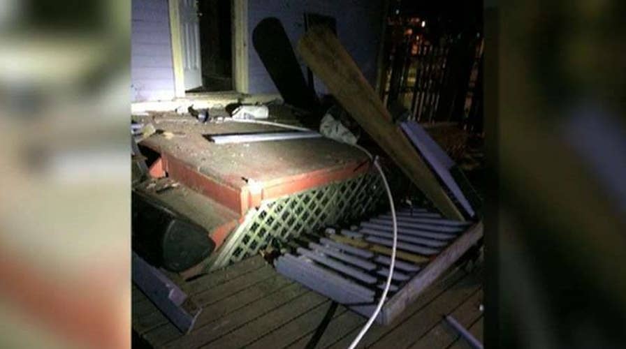 27 college students injured in balcony collapse at party