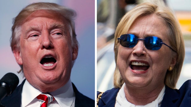 Polls show Clinton and Trump deadlocked in four swing states