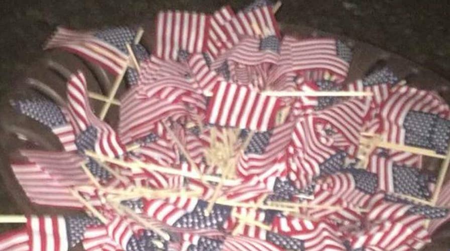 Vandals destroy college's 9/11 memorial