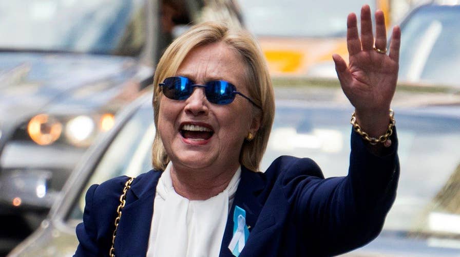 Clinton finally talks to press