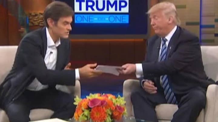 Trump reveals medical results during appearance with Dr. Oz