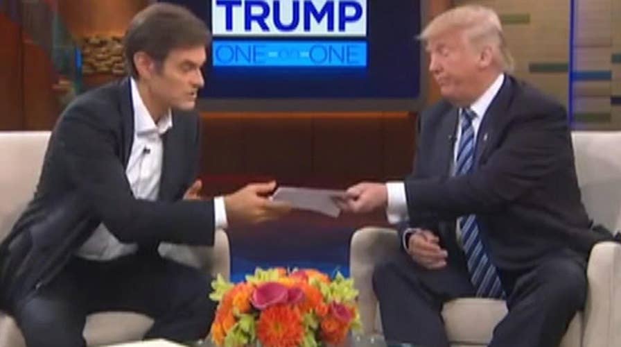 Trump reveals medical results during appearance with Dr. Oz