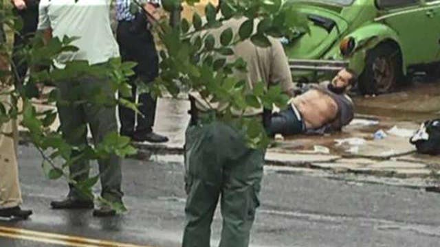Eyewitness describes police shootout with bombing suspect