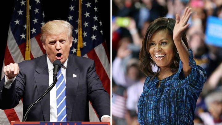 Michelle Obama blasts Trump's 'birther' record