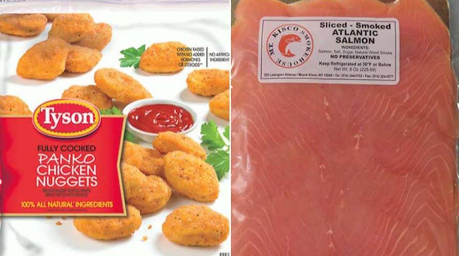 Massive recall for chicken nuggets, smoked salmon 