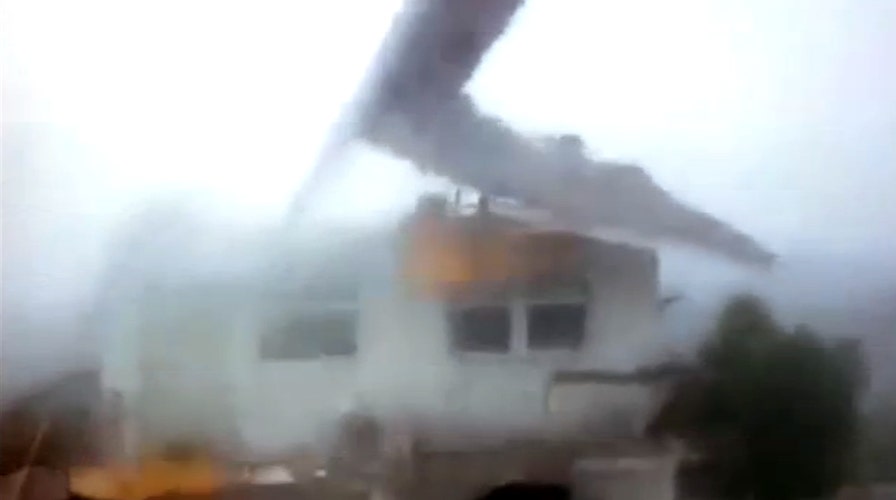 Hurricane Matthew rips roof off home