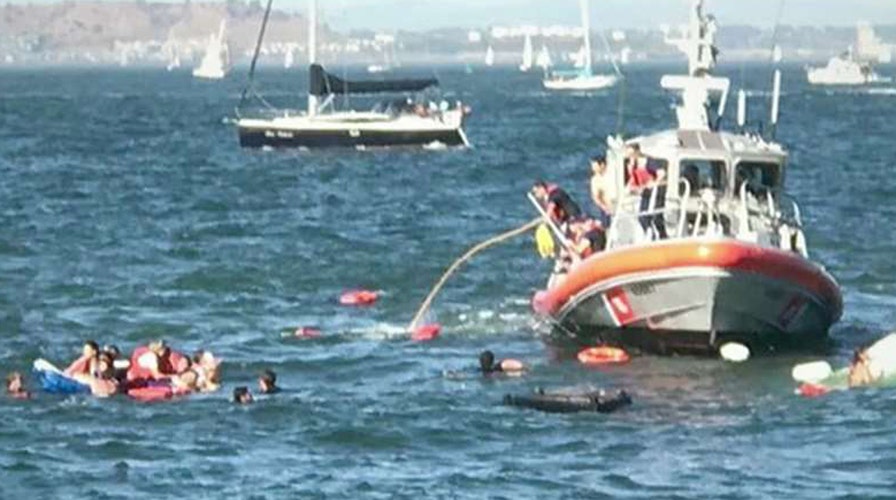 4-year-old revived after boat overturns in San Francisco Bay