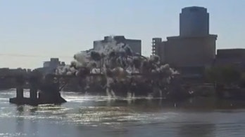 Crews pull down 93-year-old Arkansas bridge after implosion fails