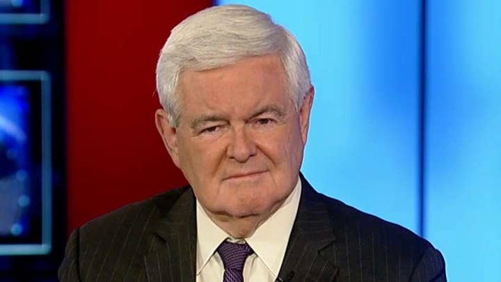 Gingrich on the media's deliberate effort to destroy Trump