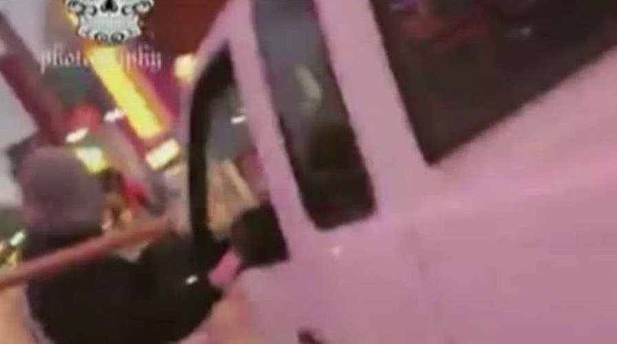 Pickup truck plows through crowd in Nevada