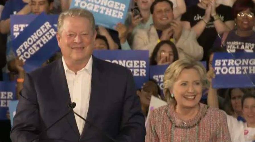 Gore: Clinton will make solving climate crisis top priority