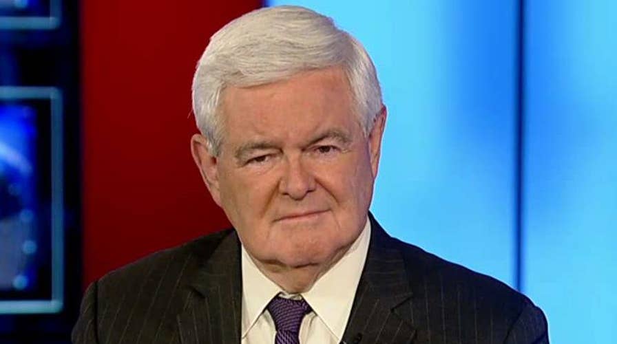 Gingrich on the media's deliberate effort to destroy Trump