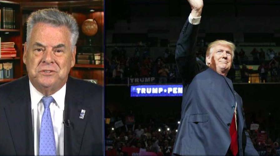 Rep. King: Too much Republican 'hysteria' over Trump