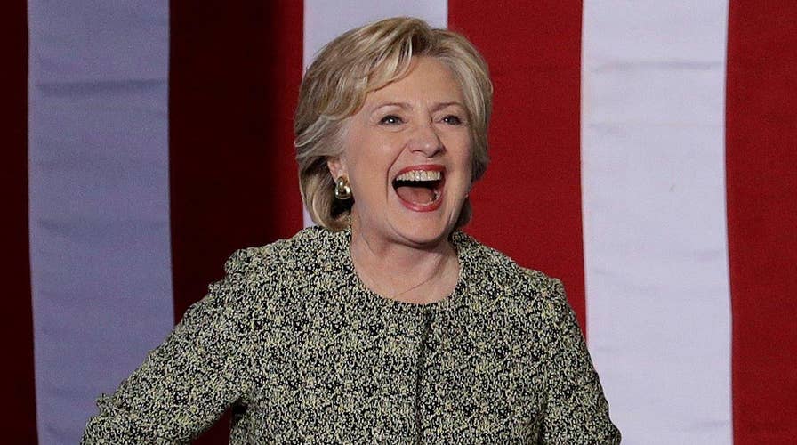 Halftime Report: Hillary's scripted jokes