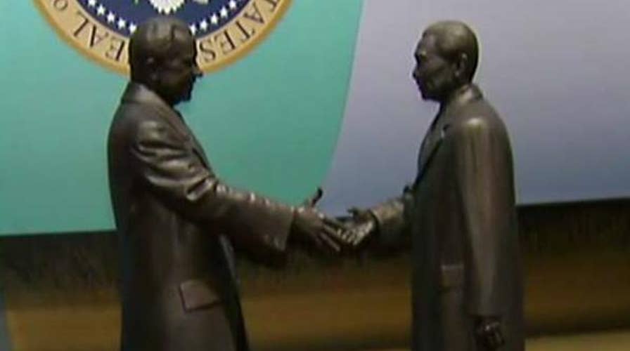 Renovated Nixon library reopens to the public