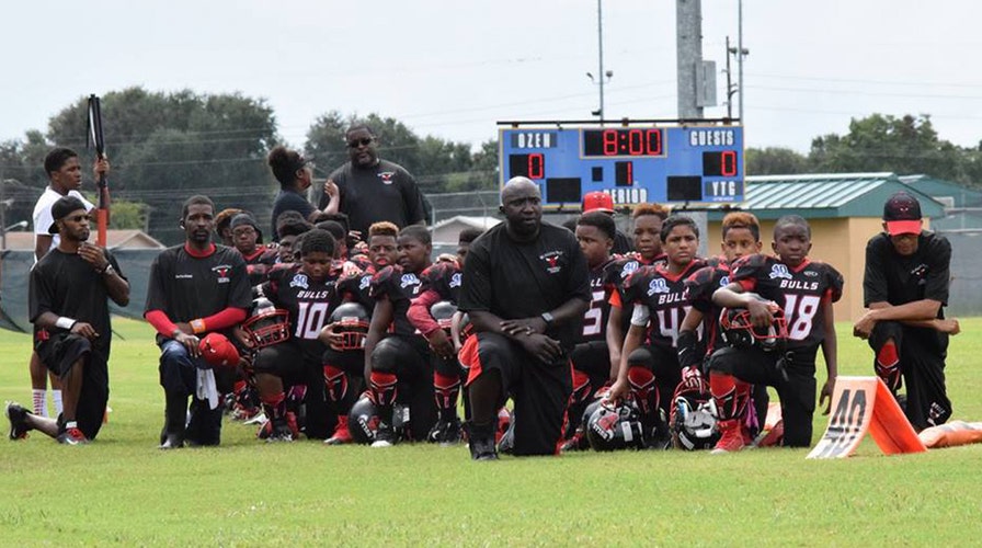 Youth football team abandoned after national anthem protest