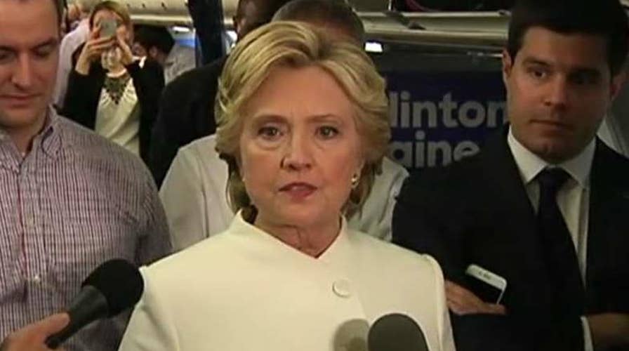 Clinton: When Trump is losing, he blames the system