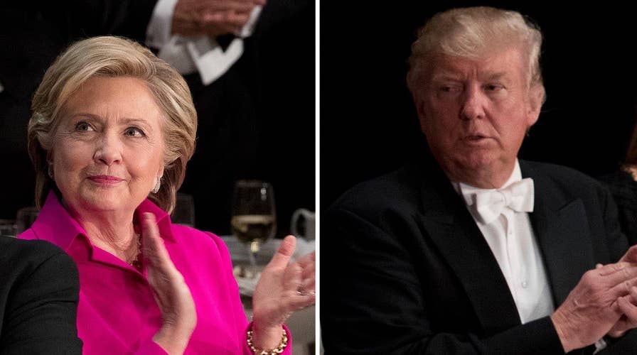 Trump, Clinton campaign in swing states with 18 days left