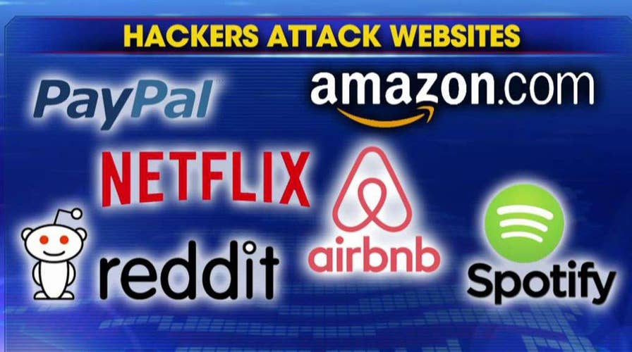 Major websites disrupted by cyber attacks